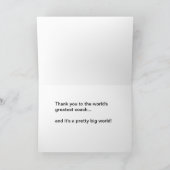 バスケットボールチームサンキューカード サンキューカード (内部)