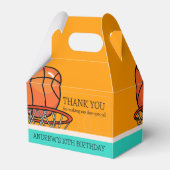 バスケットボールチームスポーツ誕生日パーティーの好意ボックス フェイバーボックス (正面サイド)