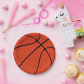 バスケットボールチームパーティーまたはプレイヤー誕生日パーティー ペーパープレート (パーティー)