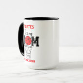 バスケットボールチームママママチーム マグカップ (正面左)