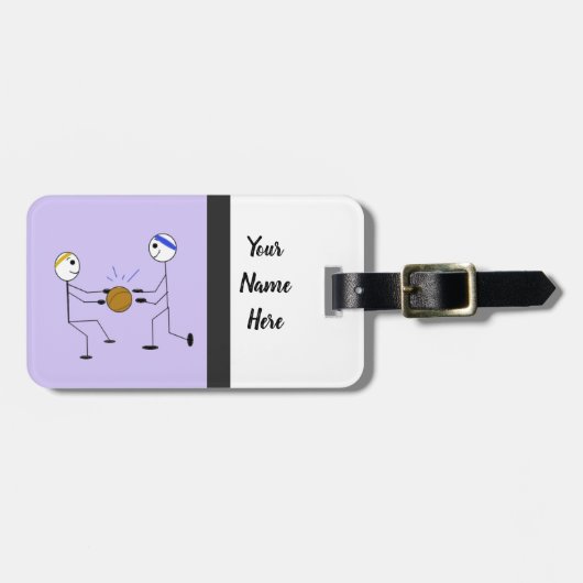 バスケットボールチームメイト ラゲッジタグ (正面横)