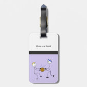 バスケットボールチームメイト ラゲッジタグ (裏面縦)