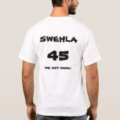 バスケットボールチームワイシャツ Tシャツ (裏面)