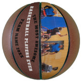 バスケットボールチーム写真カスタム文字パーソナライズされた バスケットボール (縦)