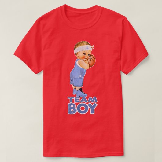 バスケットボールチーム男の子ベビー性表彰 Tシャツ (デザイン正面)