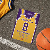 バスケットボールチーム誕生日招待状 招待状