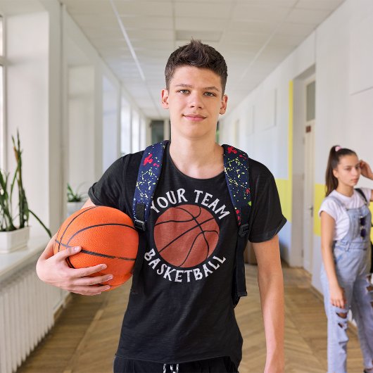 バスケットボールチーム、プレイヤー名、ジャージー番号 Tシャツ