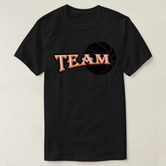 バスケットボールチーム Tシャツ (デザイン正面)