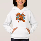 バスケットボールティール(緑がかった色)グレイ星女のスポーツ (正面)