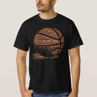 バスケットボールテキスト - クールなバスケットボールファンへのギフト Tシャツ