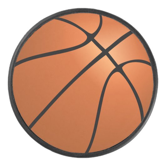 バスケットボールテクスチャパターンの外観 アイスホッケーパック (正面)