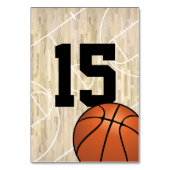 バスケットボールテーマテーブル番号 テーブルナンバー (裏面)