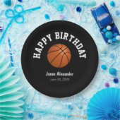 バスケットボールテーマバースデーパーティープレート食器 ペーパープレート (パーティー)