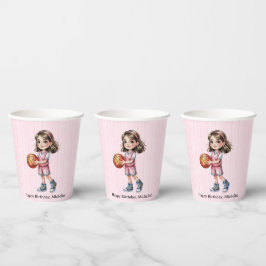 バスケットボールテーマ誕生日パーティーfor Girl's 紙コップ