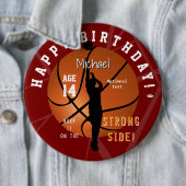バスケットボールテーマ誕生日ButtonHAMbyWG 缶バッジ (インサイチュ)