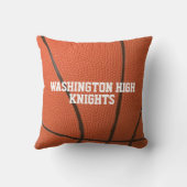 バスケットボールテーマ パーソナライズされた クッション (裏面)