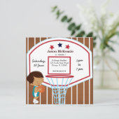 バスケットボールテーマ 招待状 (スタンド正面)