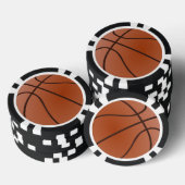 バスケットボールデザインのポーカーチップ ポーカーチップ (積み重ね)
