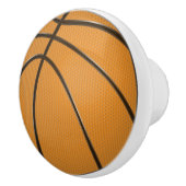 バスケットボールデザインクラシックインOrangeとBlack セラミックノブ (右)