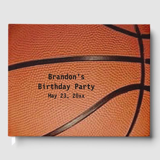 バスケットボールデザインゲストブック ゲストブック (正面)