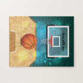 バスケットボールデザインジグソーパズル ジグソーパズル (横)
