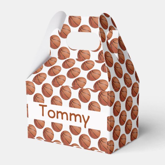 バスケットボールデザインパーティーフェイスボックス フェイバーボックス (正面サイド)