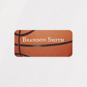 バスケットボールデザイン名タグ ラベル (デザイン1)