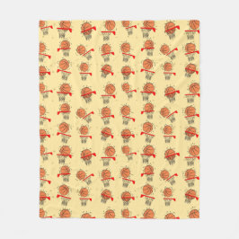 バスケットボールデザイン フリースブランケット