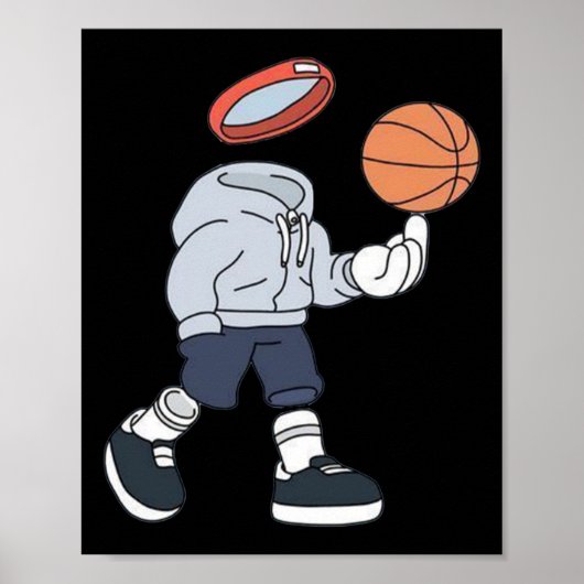 バスケットボールデザイン ポスター (正面)