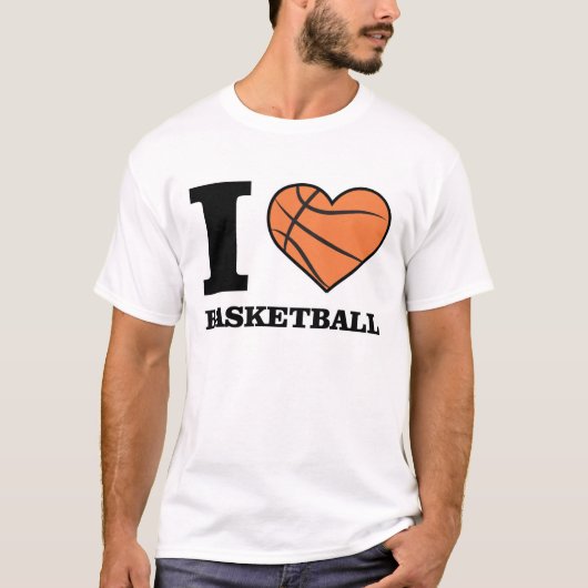 バスケットボールデザイン Tシャツ (正面)