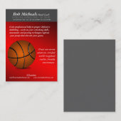 バスケットボールトレーナーコーチ名刺 名刺 (正面/裏面)