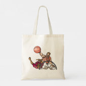 バスケットボールトートバッグ1個 トートバッグ (裏面)