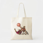 バスケットボールトートバッグ1個 トートバッグ (正面)