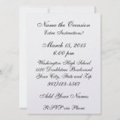 バスケットボールトーナメント招待状 招待状 (裏面)