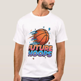 バスケットボールドリップネオンバスケットボールグラフィックス Tシャツ
