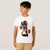 バスケットボールナンバー1ロゴ、 Tシャツ (正面フル)