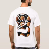 バスケットボールナンバー2、ロゴ、 Tシャツ (裏面)