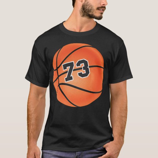 バスケットボールナンバー7373 Tシャツ (正面)