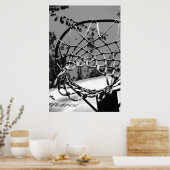 バスケットボールネットプリント ポスター (キッチン)