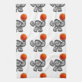 バスケットボールノベルティギフト キッチンタオル (縦)