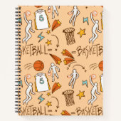 バスケットボールノートブックへの愛情 ノートブック (正面)