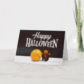 バスケットボールハッピーハローウィン、幽霊とボールカー カード (正面)