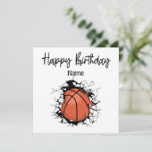 バスケットボールハッピーバースデーからプレイヤーへ カード (スタンド正面)