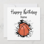 バスケットボールハッピーバースデーからプレイヤーへ カード (正面)