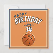 バスケットボールハッピーバースデースポーツ カード (正面)
