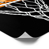 バスケットボールハッピー10誕生日ボーイボール10年 ポスター (角)