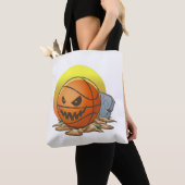 バスケットボールハロウィーン トートバッグ (クローズアップ)
