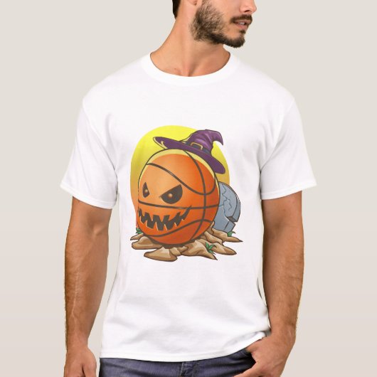 バスケットボールハロウィーン Tシャツ (正面)
