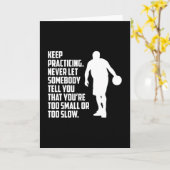 バスケットボールバスケットボール選手チームギフトアイディア カード (黄色い花)