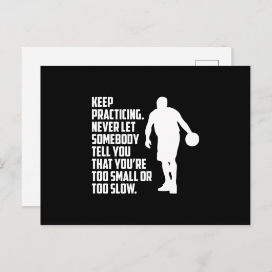 バスケットボールバスケットボール選手チームギフトアイディア ポストカード (正面/裏面)